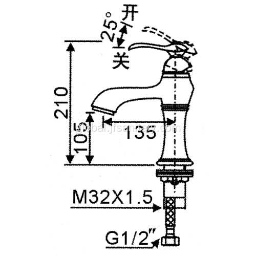  Black Single Hole Bathroom Faucet Single-Lever Basin Sink Faucet Brass Chrome Manufactory